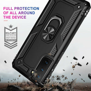 Samsung Galaxy S21 Case Kickstand Shockproof Ring Cover
