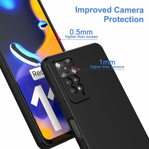 Xiaomi Redmi Note 11 Pro Case Slim Silicone Cover & Glass Screen Protector