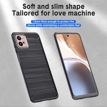 Motorola Moto G32 Case Carbon Fibre Gel Cover Ultra Slim Shockproof