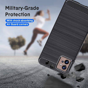 Motorola Moto G32 Case Carbon Fibre Gel Cover Ultra Slim Shockproof