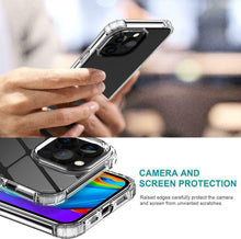 Iphone 14 Case Clear Shockproof Slim  Gel Cover & Glass Screen Protector