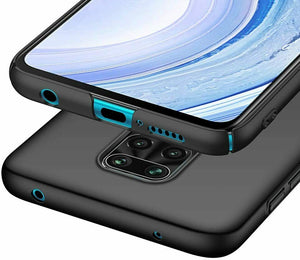 Xiaomi Redmi Note 9 Pro Case Slim Hard Back Cover & Glass Screen Protector
