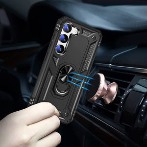 Phone Case Samsung Galaxy S23+ Plus Kickstand Shockproof Ring Phone Cover