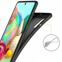 Samsung Galaxy A71 Case Slim Silicone Cover & Glass Screen Protector