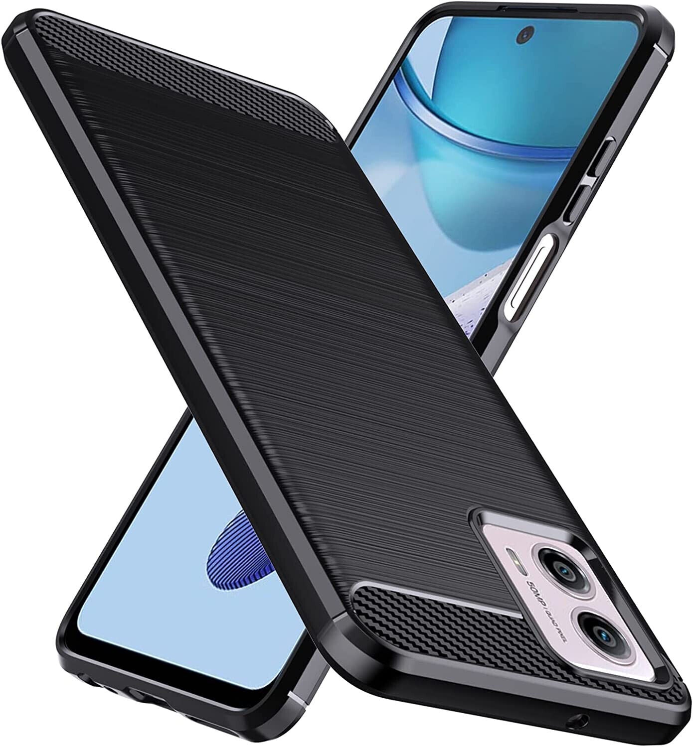 Motorola Moto G53 5G Case , Carbon Gel Phone Cover Ultra Slim Shockproof