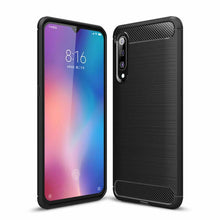 Samsung Galaxy A30s Case Carbon Fibre Gel Cover Ultra Slim Shockproof