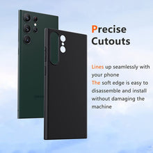 Phone Case Samsung Galaxy S23 Ultra Soft Silicone Gel Cover - Matte Black