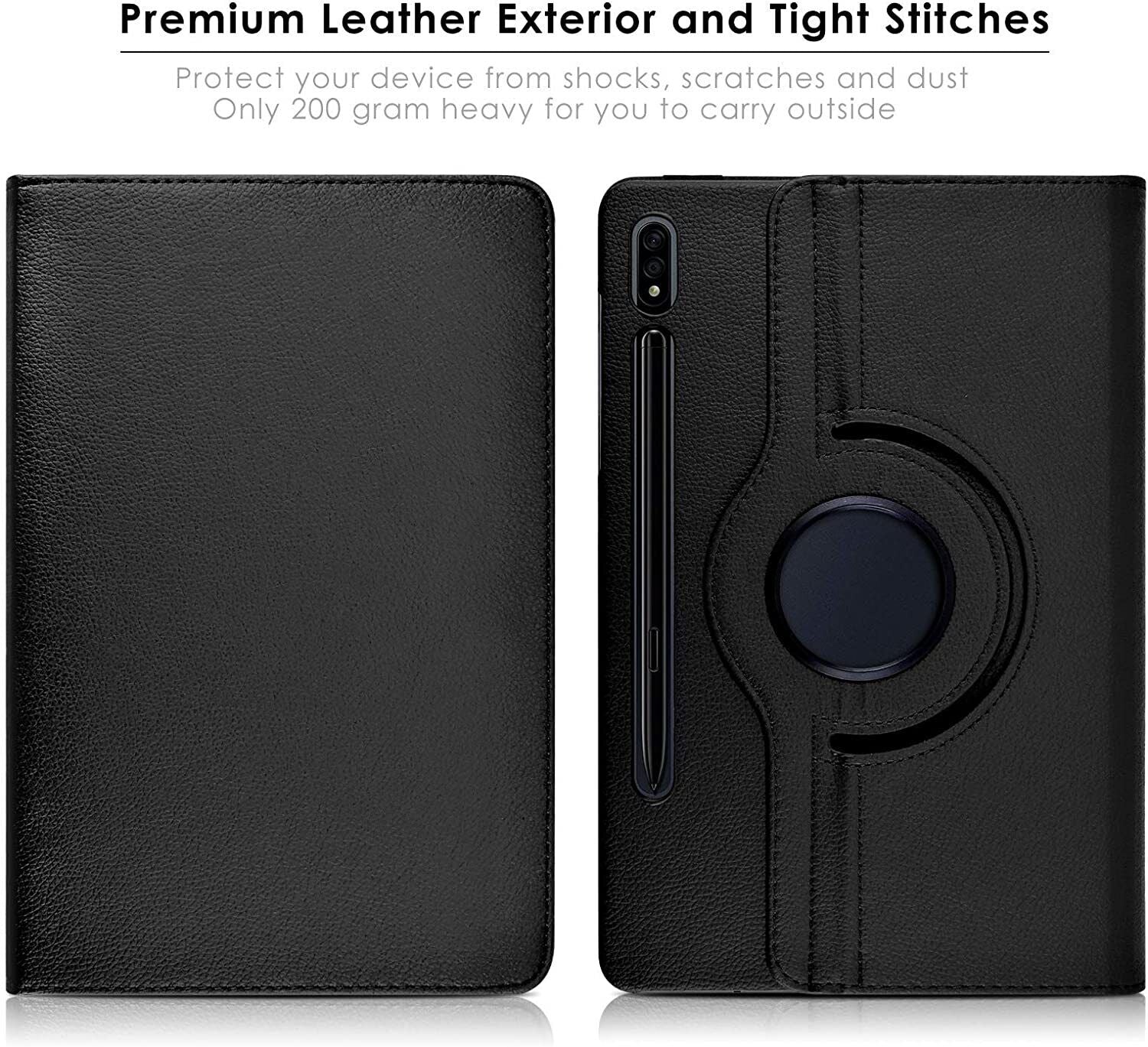 Samsung Galaxy Tab S7 / Tab S8 Leather Flip Case Tablet Cover