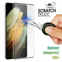 Samsung Galaxy S21 Series Case Carbon Fibre Cover & Glass Screen Protector