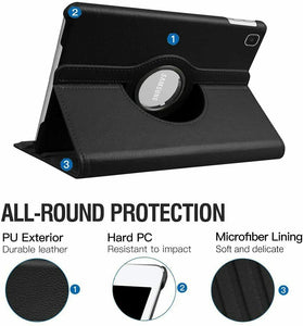 Samsung Galaxy Tab S8+ 360 ° Rotating Case Stand Cover & Glass Protector