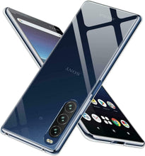 Sony Xperia 5 III Case Clear Gel Cover & Glass Screen Protector