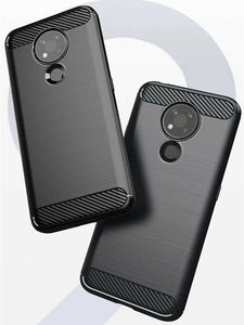 Nokia 3.4 Case Carbon Gel Cover Ultra Slim Shockproof