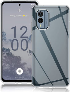 Nokia X30 / X30 5G Case, Slim Clear Silicone Shockproof  Gel Phone Cover