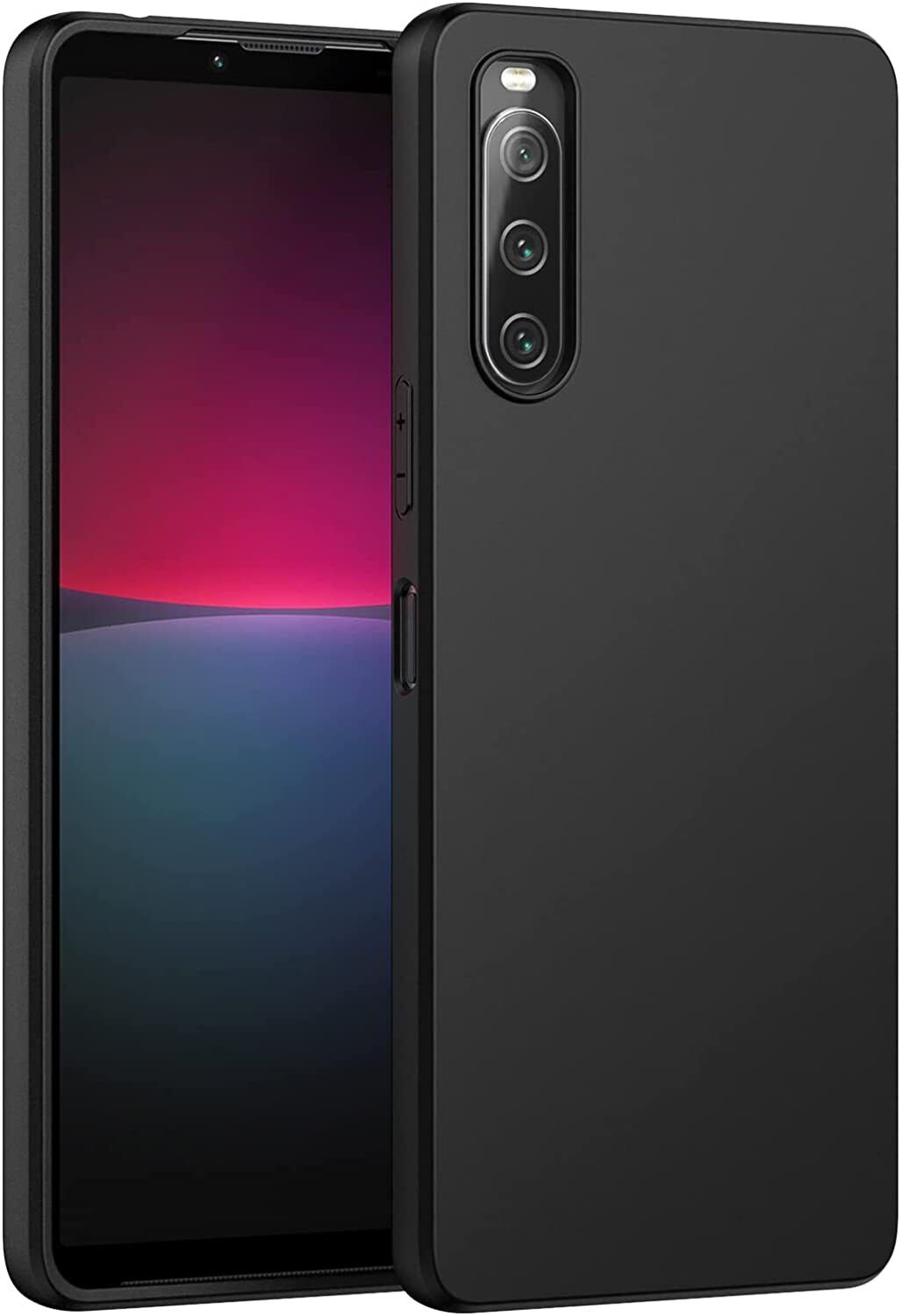 Sony Xperia 10 IV Case Slim Soft Silicone Gel Cover - Matte Black