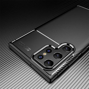 Phone Case Samsung Galaxy S23 Ultra Carbon Gel Cover Ultra Slim Shockproof