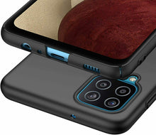 Samsung Galaxy M12 Case Slim Hard Back Cover & Glass Screen Protector
