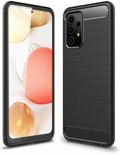 Samsung Galaxy A52 Case Carbon Fibre Cover & Glass Screen Protector