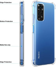 Xiaomi Redmi Note 11 Case Clear Shockproof Cover & Glass Screen Protector