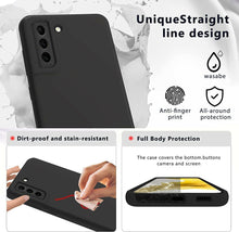 Samsung Galaxy S22 5G Case Slim Soft Silicone Gel Cover Black