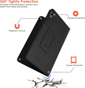 Lenovo Tab M8 2nd Gen Case Leather Folio Stand Cover  (8.0")