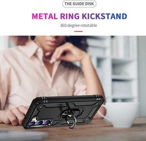 Phone Case Samsung Galaxy S23+ Plus Kickstand Shockproof Ring Phone Cover