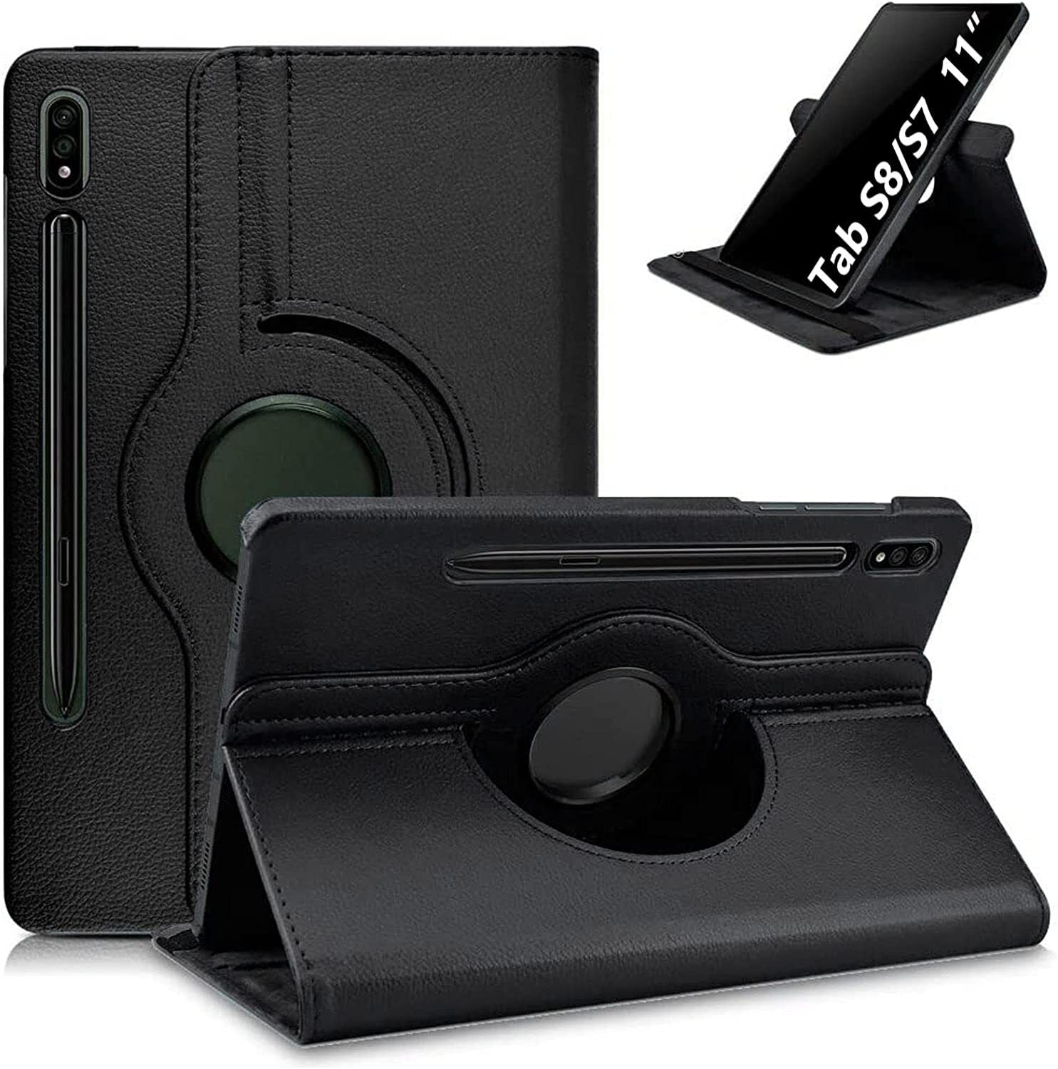 Samsung Galaxy Tab S7 / Tab S8 Leather Flip Case Tablet Cover
