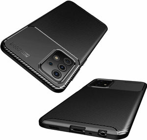 Samsung Galaxy A52 Case Carbon Gel Cover Ultra Slim Shockproof