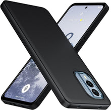Nokia X30 / X30 5G Case, Soft Silicone Gel Phone Cover - Matte Black
