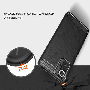 Xiaomi Redmi Note 10T 5G Case Carbon Gel Cover Ultra Slim Shockproof