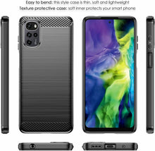 Motorola Moto G22 Case Carbon Fibre Gel Cover Ultra Slim Shockproof