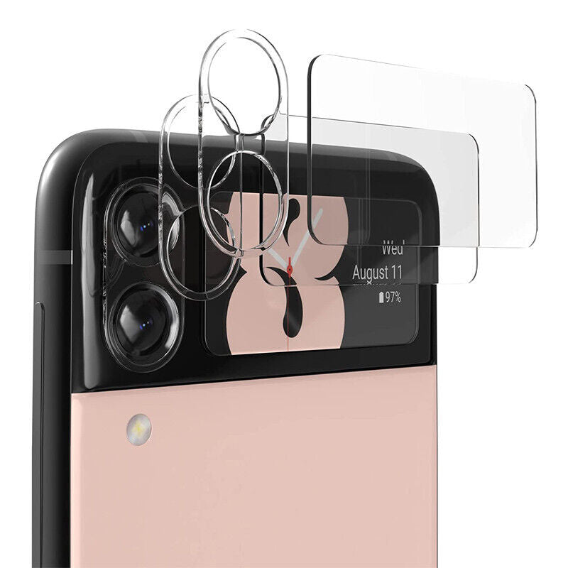 Samsung Galaxy Z Flip 4 Camera Lens Case Protector Tempered Glass Cover