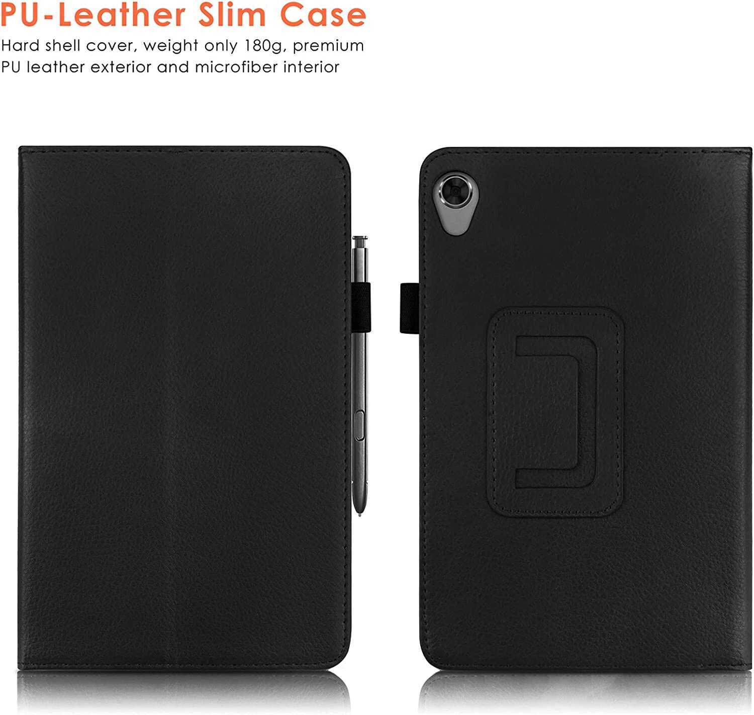 Lenovo Tab M8 2nd Gen Case Leather Folio Stand Cover  (8.0")