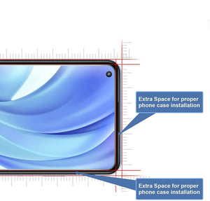 Xiaomi Mi 11 Lite 5G Case Carbon Fibre Cover & Glass Screen Protector