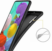 Samsung Galaxy A51 Case Slim Silicone Cover & Glass Screen Protector