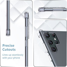 Samsung Galaxy S23 Ultra Case Clear Silicone Slim Shockproof Gel Phone Cover