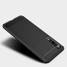 Samsung Galaxy A30s Case Carbon Fibre Gel Cover Ultra Slim Shockproof