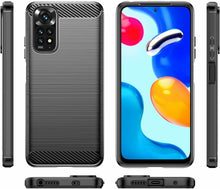 Xiaomi Redmi Note 11 Pro Case Carbon Fibre Cover & Glass Screen Protector
