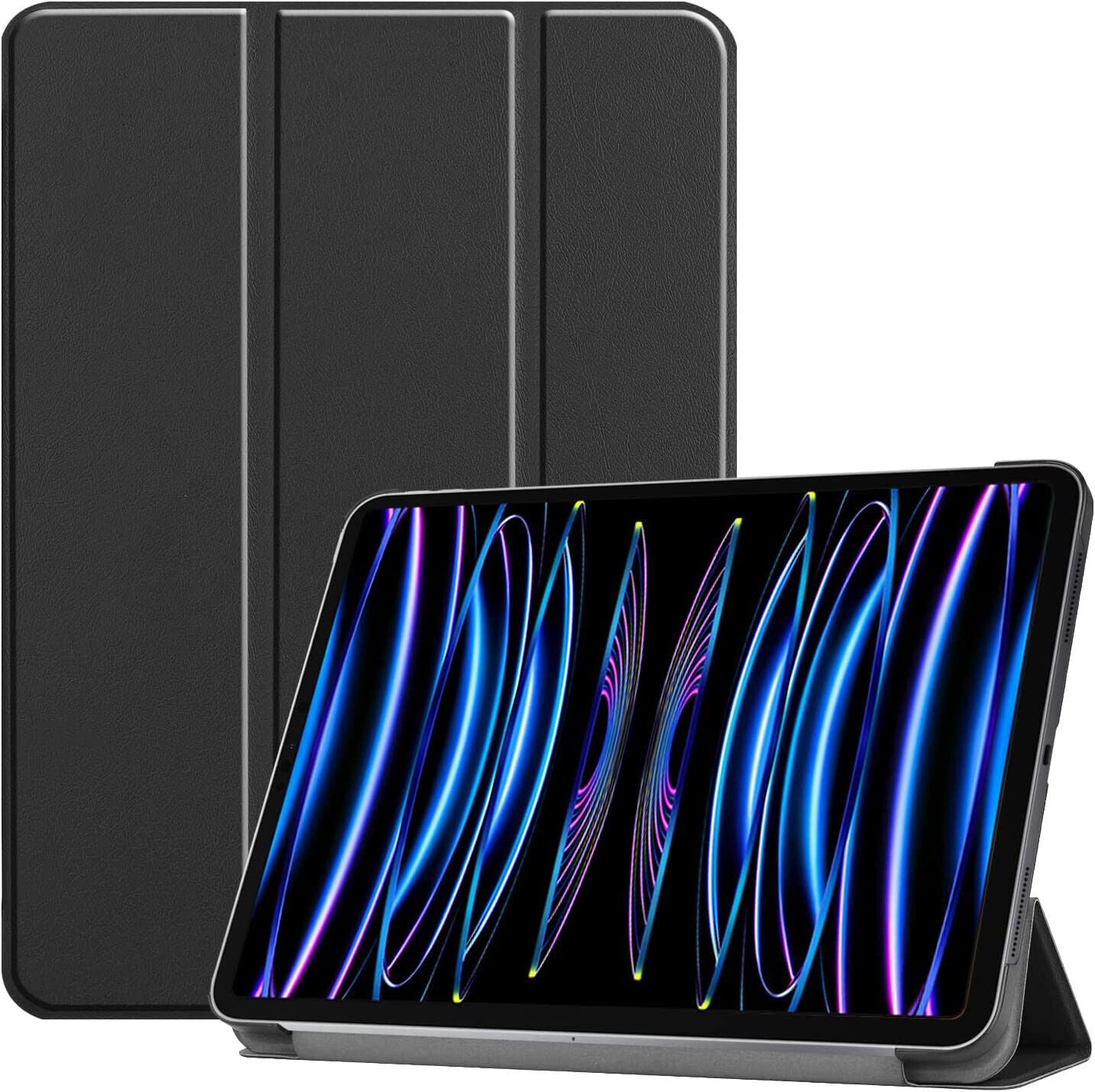 Fit Apple iPad Pro 12.9 (2022) Case Premium Smart Book Stand Cover 12.9" 6TH Gen
