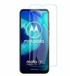 Motorola Moto G8 Power Lite Case Clear Shockproof & Glass Screen Protector