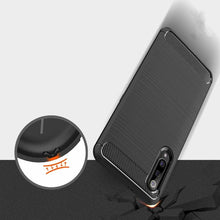 Samsung Galaxy A30s Case Carbon Fibre Gel Cover Ultra Slim Shockproof