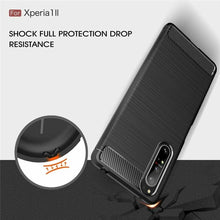 Sony Xperia 1 II Case Carbon Fibre Gel Cover Ultra Slim