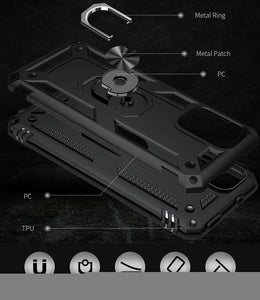 Xiaomi Redmi Note 10 Pro Case Kickstand Shockproof Ring Cover