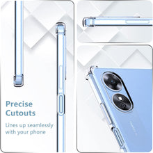Oppo A17 Case, Clear Shockproof Phone Cover And Screen Protector