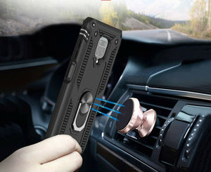 Xiaomi Redmi Note 9S Case Kickstand Shockproof Ring Cover