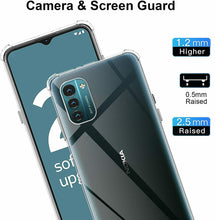 Nokia G21 Case Clear Shockproof & Glass Screen Protector
