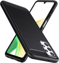 Samsung Galaxy A23 4G/5G Case Carbon Fibre Cover & Glass Screen Protector