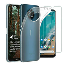 Nokia G50 5G Case Clear Gel Cover & Glass Screen Protector