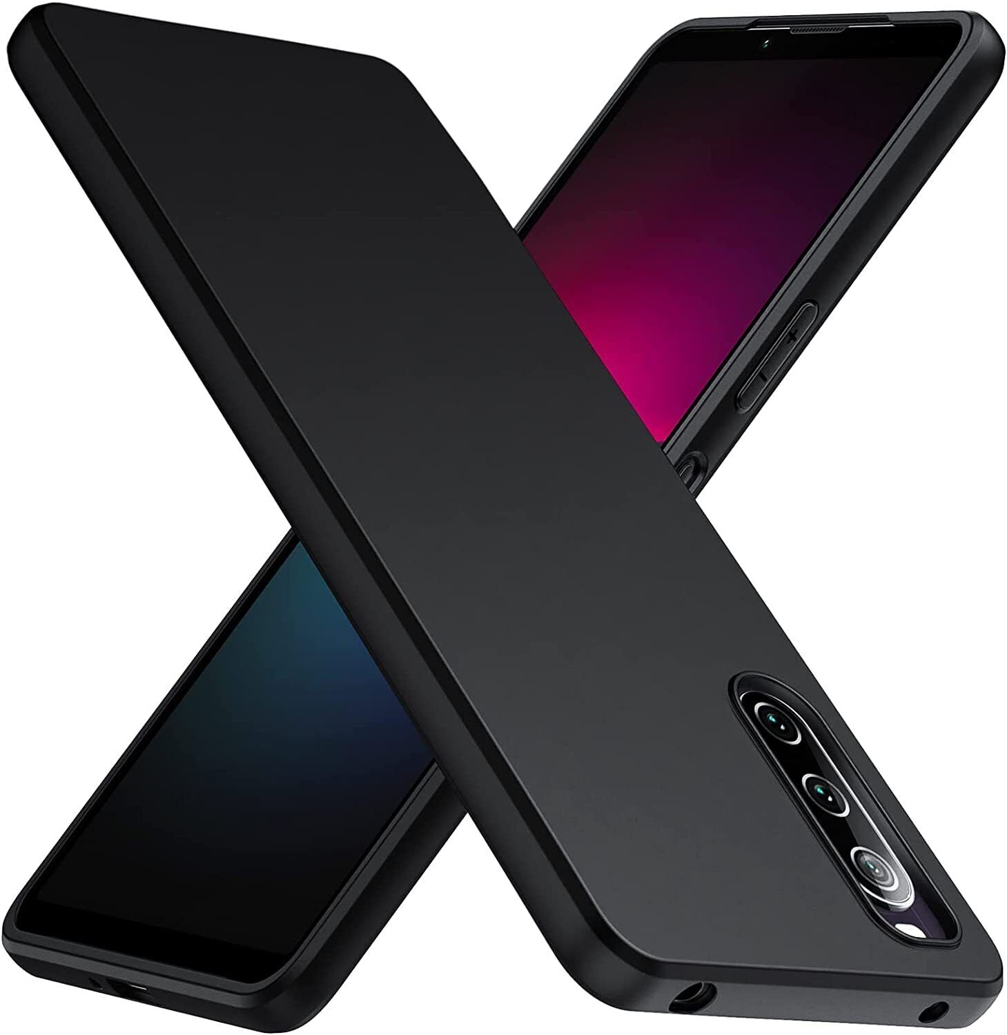 Sony Xperia 10 IV Case Slim Soft Silicone Gel Cover - Matte Black