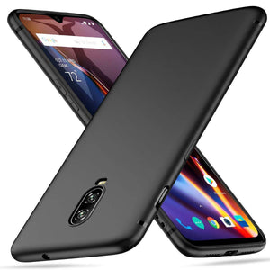 OnePlus 6T Case Ultra Slim Hard Back Cover - Matte Black