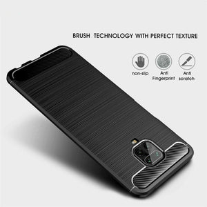 Xiaomi Redmi Note 9 Pro Carbon Fibre Cover & Glass Screen Protector